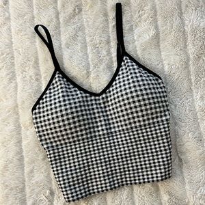 Black and white tank top